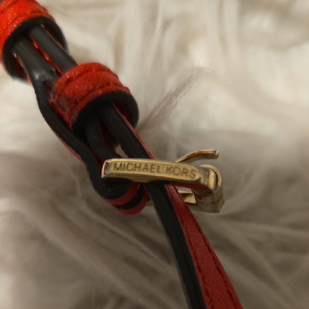 Authentic Michael Kors Studded Red Crossbody Bag - Picture 8 of 8